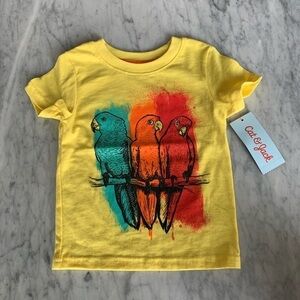 NWT Cat and Jack parakeet tee